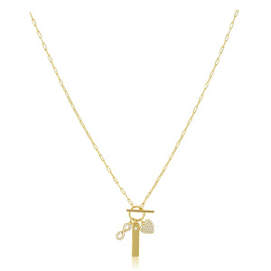 Infinite love charm necklace