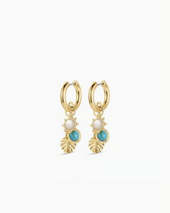 Beach cluster hoops - gold
