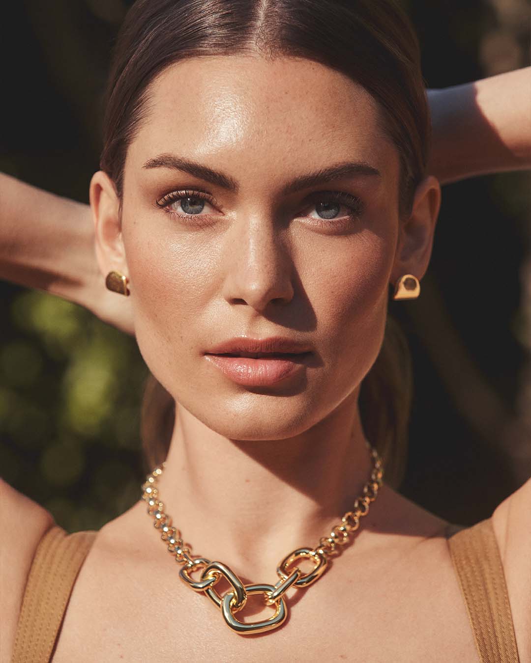 Charlie wrap studs - gold