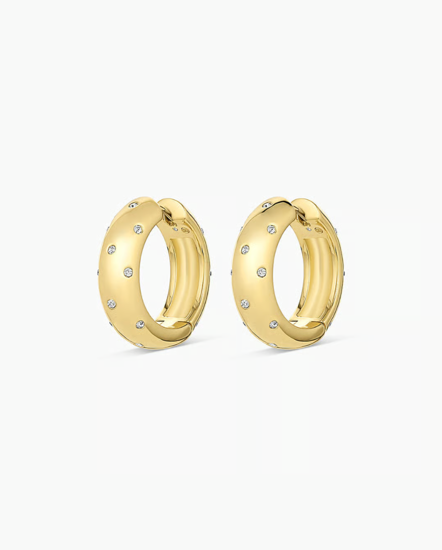 Noel shimmer hoops - gold