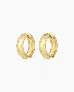 Noel shimmer hoops - gold
