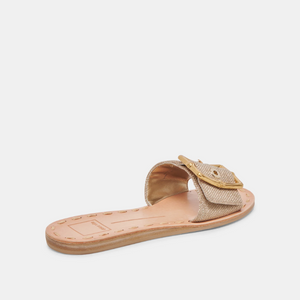 Dasa sandals - light gold raffia