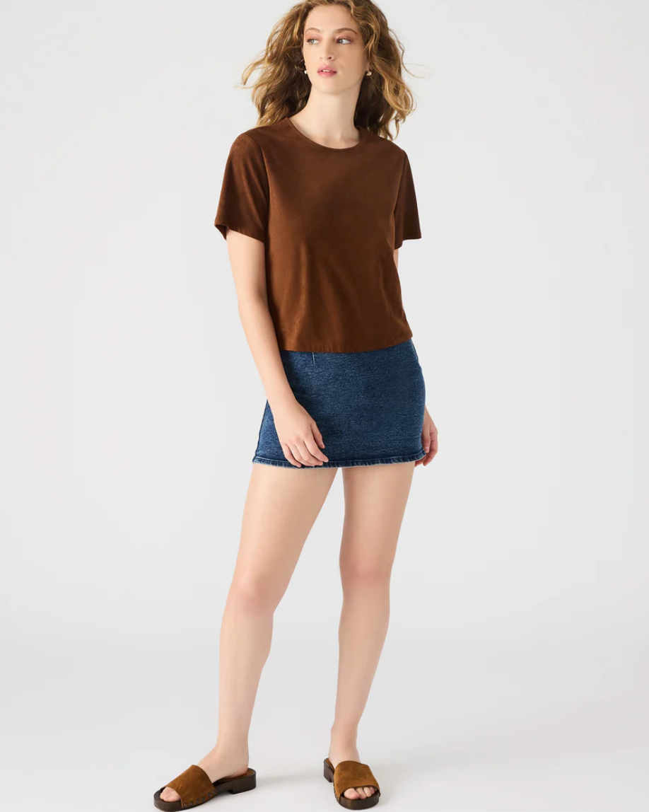 Ezra top - chicory coffee