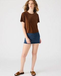 Ezra top - chicory coffee
