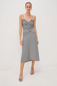 Mari dress - navy gingham