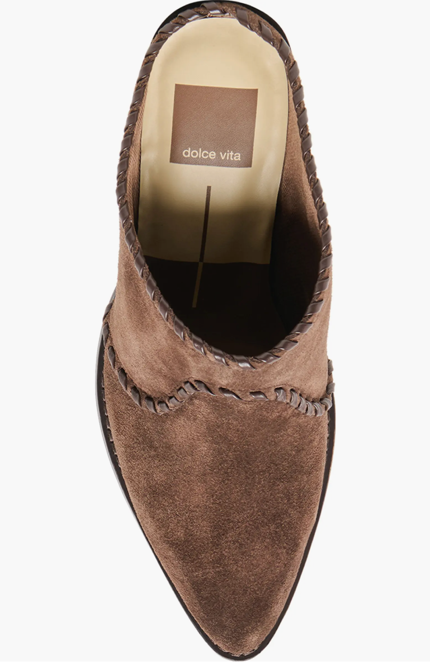 Jolyn mules - dark brown suede