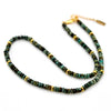 African Turquoise + Gold Necklace - NC-502G