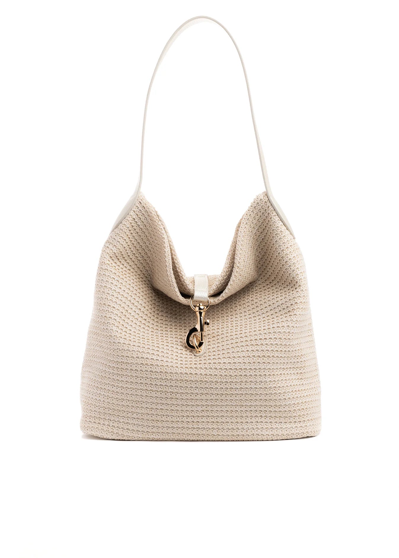 Sandy shoulder bag - beige raffia