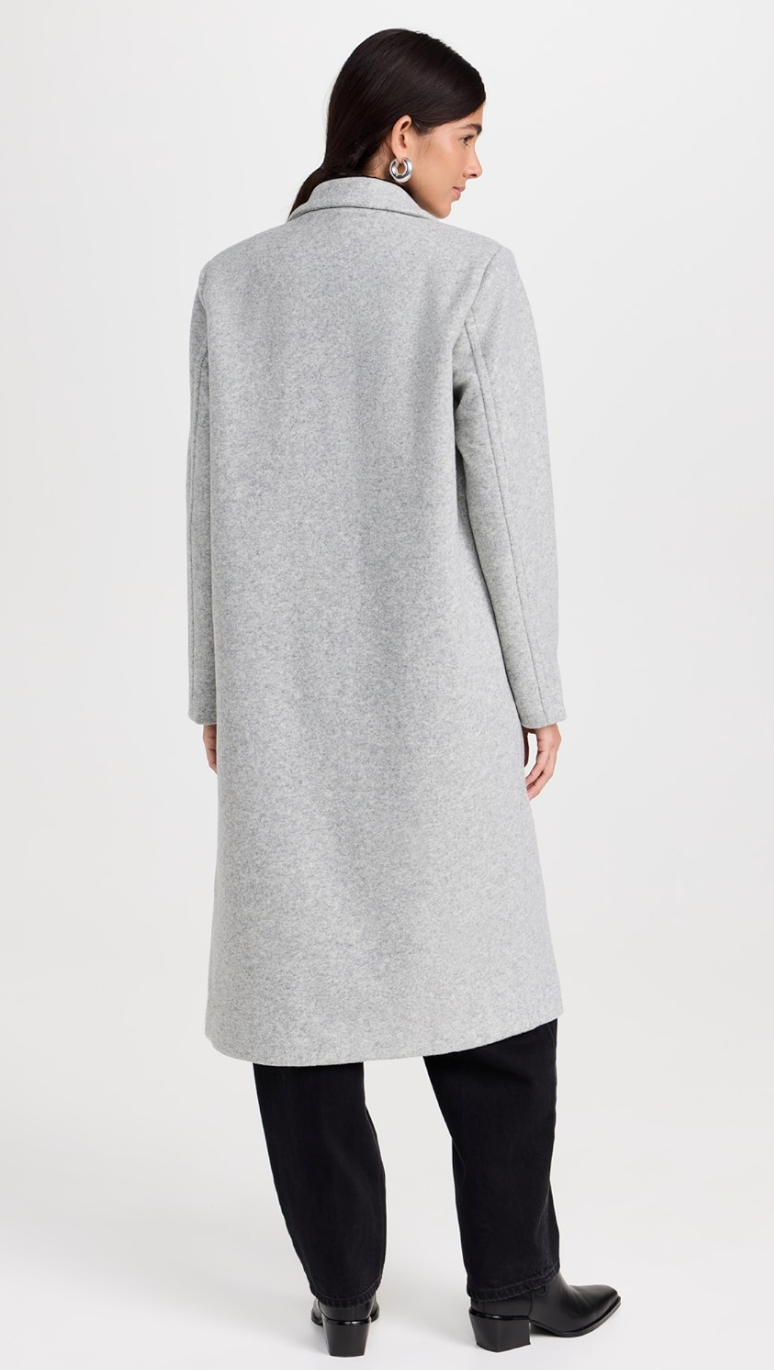 Conway Plush Coat - classic heather grey
