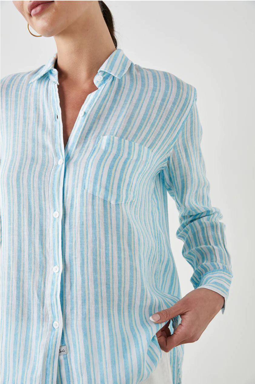 Charli shirt - laguna stripe