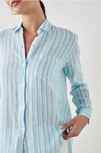 Charli shirt - laguna stripe