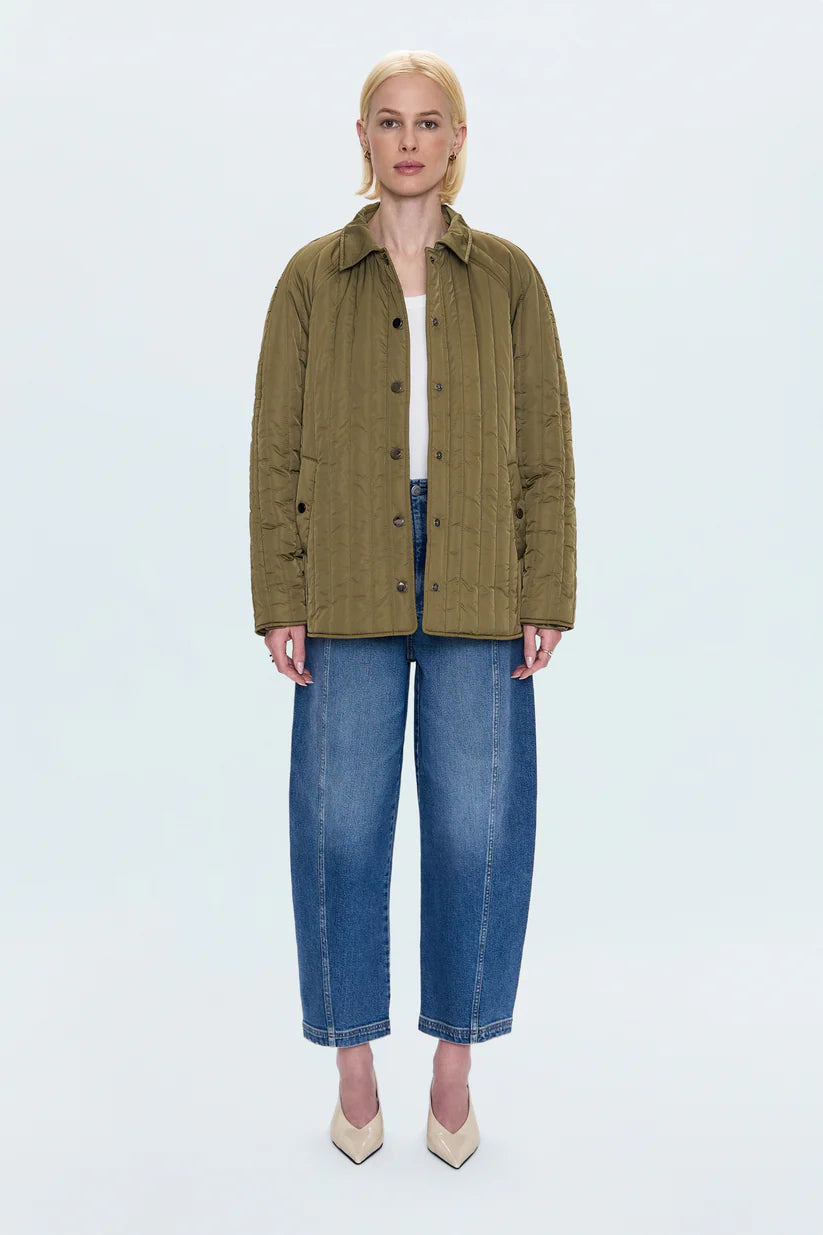Sawyer quilted barn jacket - olive