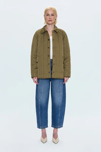 Sawyer quilted barn jacket - olive