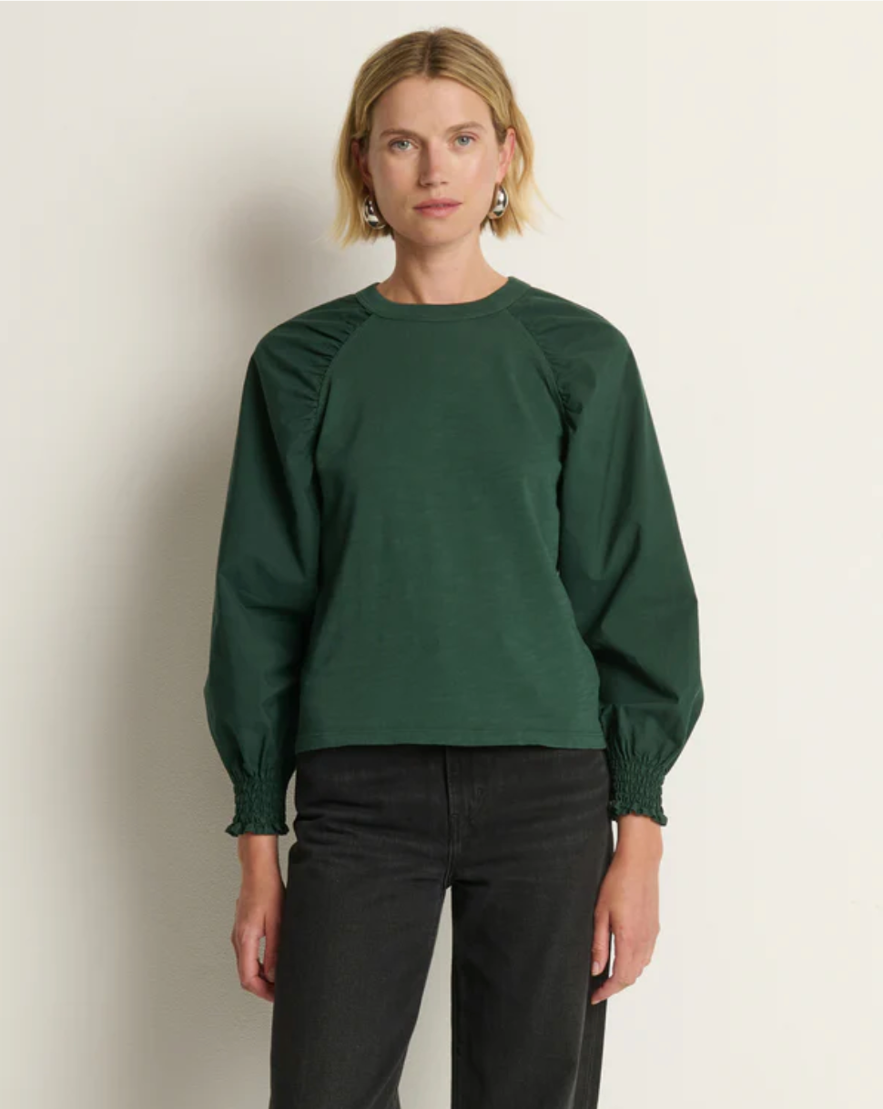 Suky raglan top - pine