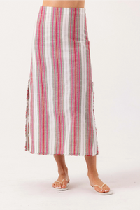 Louie skirt - sunshade stripe