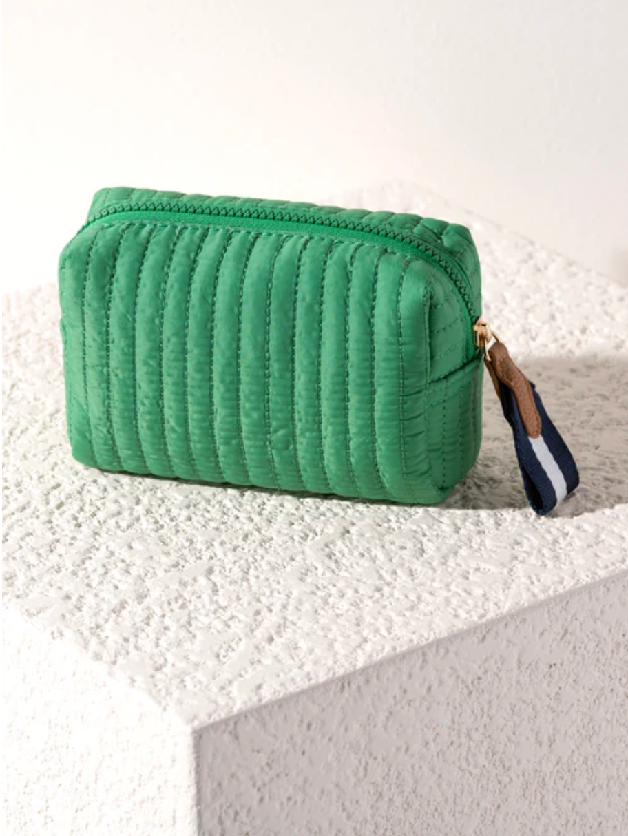 Ezra small cosmetic pouch - green