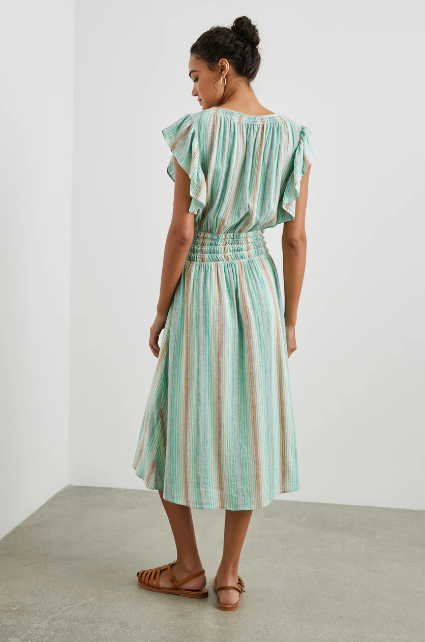 Iona dress - seaview stripe