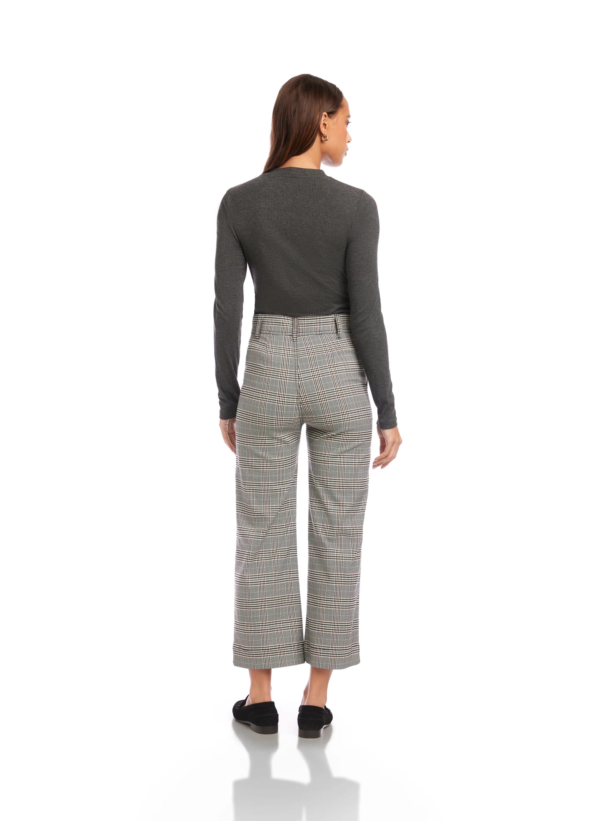 Rylee crop pants - plaid