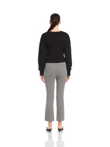 Sigourney Pintuck Pants - houndstooth