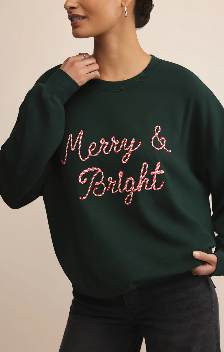 Bright Sunday Sweatshirt - garland green