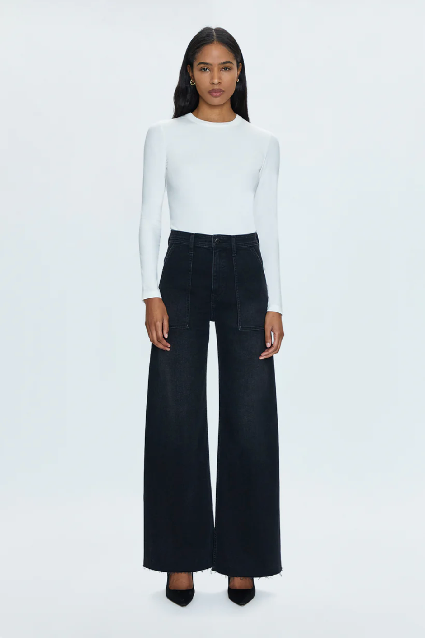 Penny high rise wide leg jean - collins