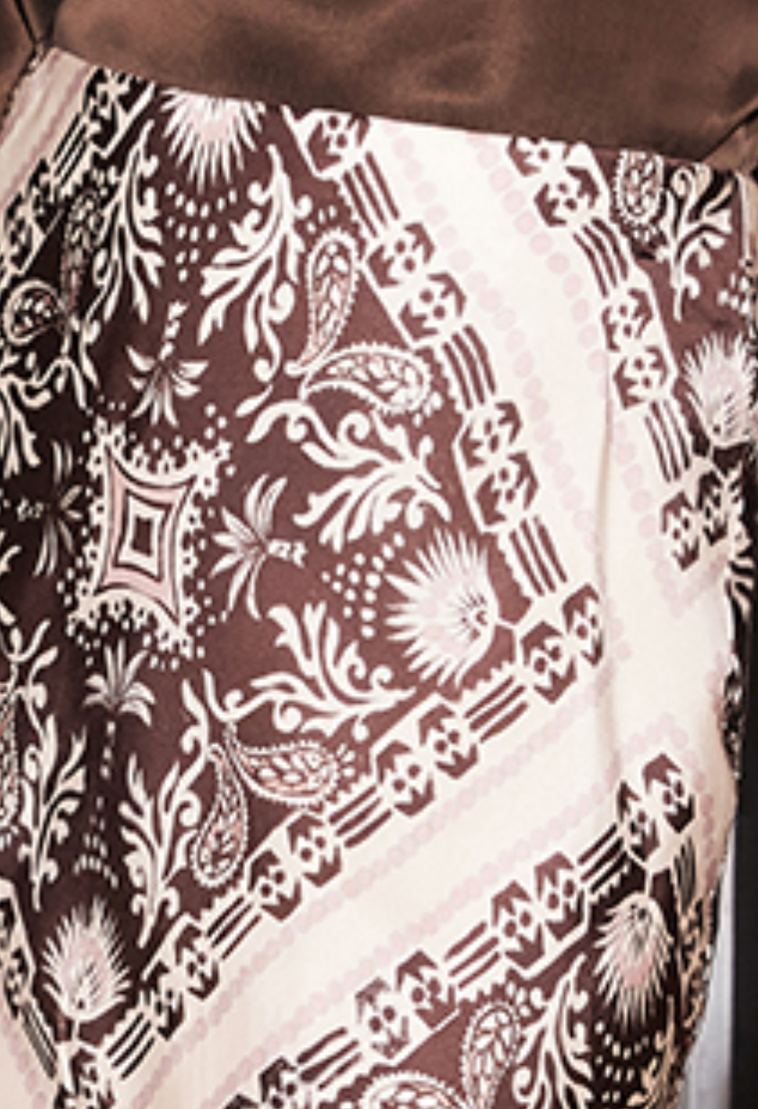 Mia bias skirt - print