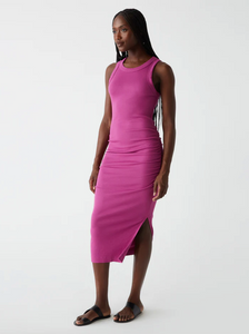 Wren ribbed midi dress - ultraviolet