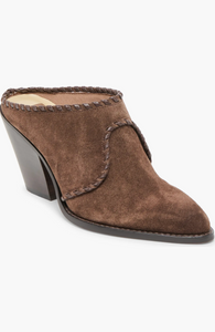 Jolyn mules - dark brown suede