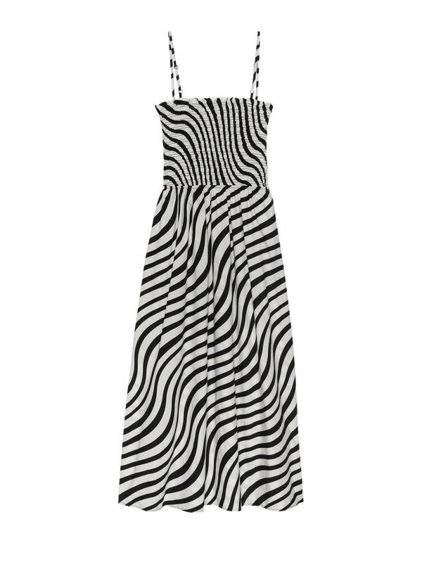 Sibelle Smocked Dress - swirl print