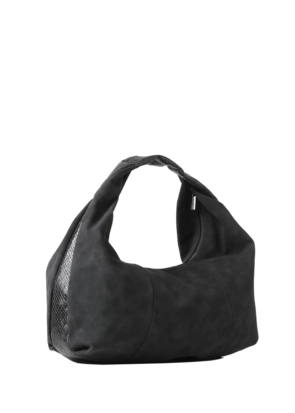 Loren hobo - black suede python