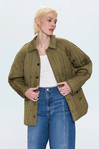 Sawyer quilted barn jacket - olive