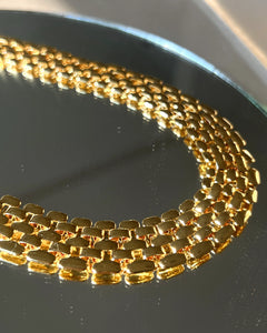 Celine chain link necklace - gold