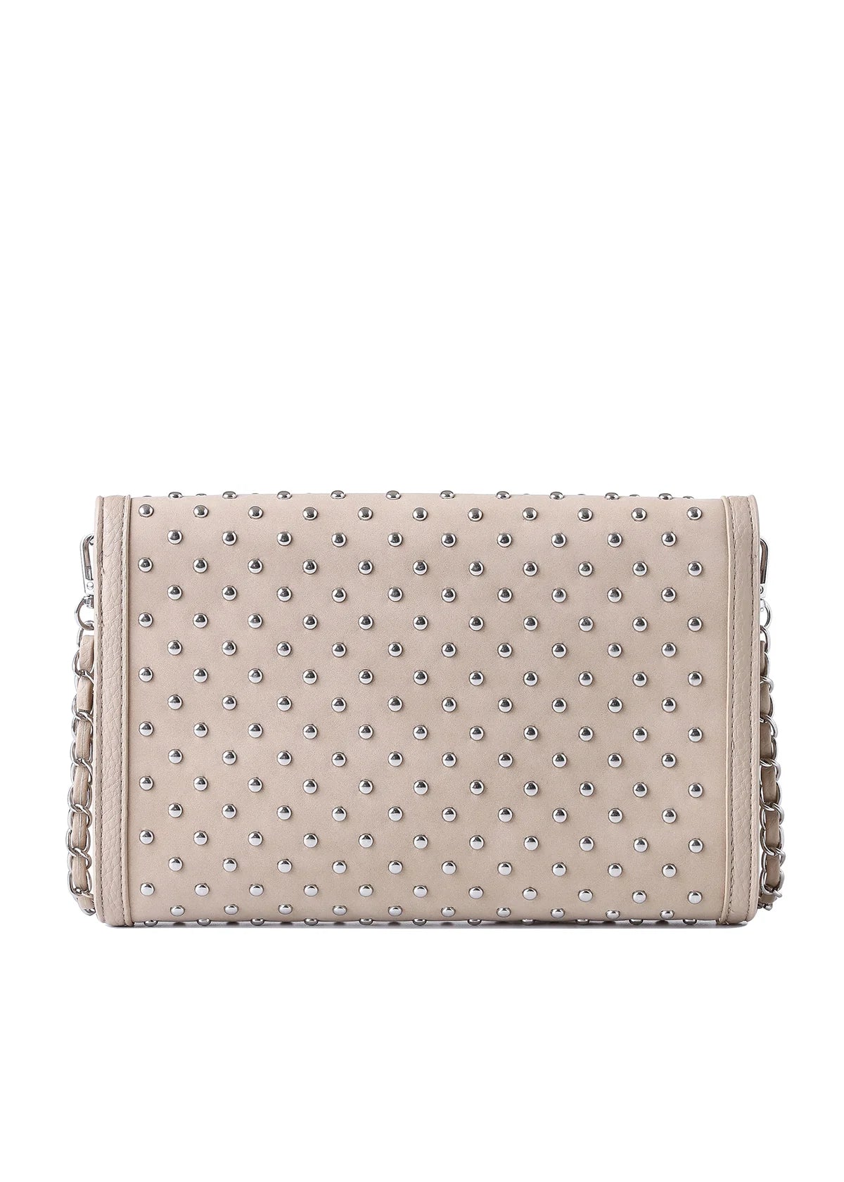 Beth clutch - wheat suede
