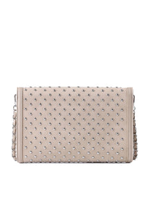 Beth clutch - wheat suede