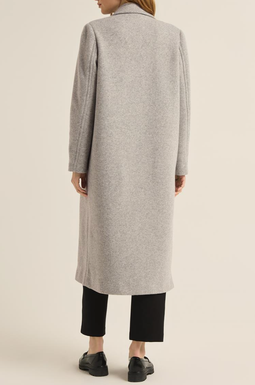 Conway Plush Coat - classic heather grey