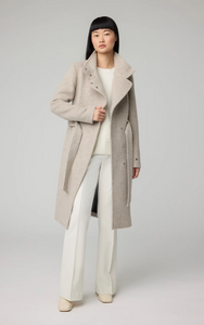 Genie wool coat with belt - hush