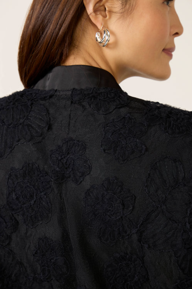 Rosy party bomber - black