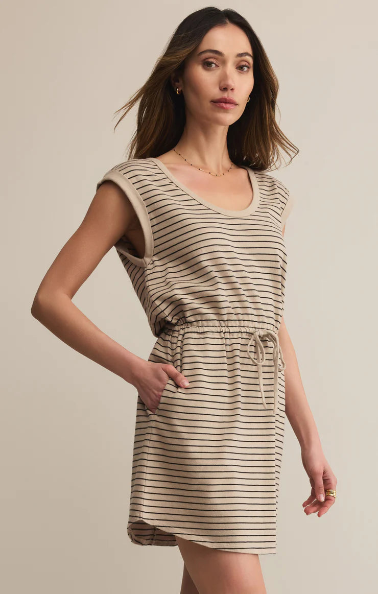 Dayshift Striped Mini Dress - retreat