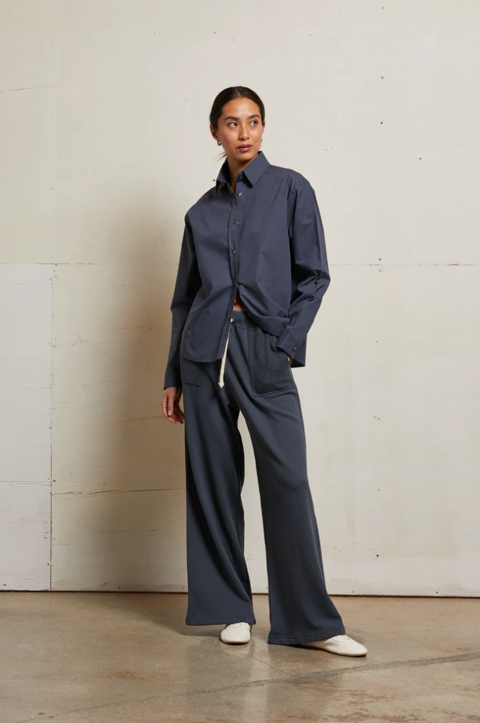 Rosanna french terry reverse pocket pant - night