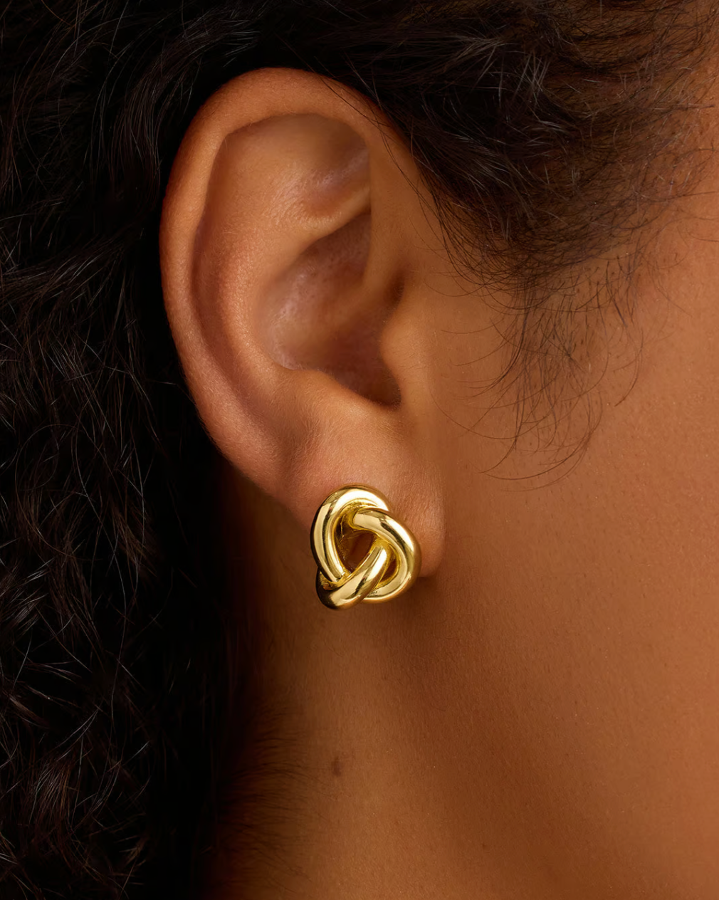 Infinity knot studs - gold