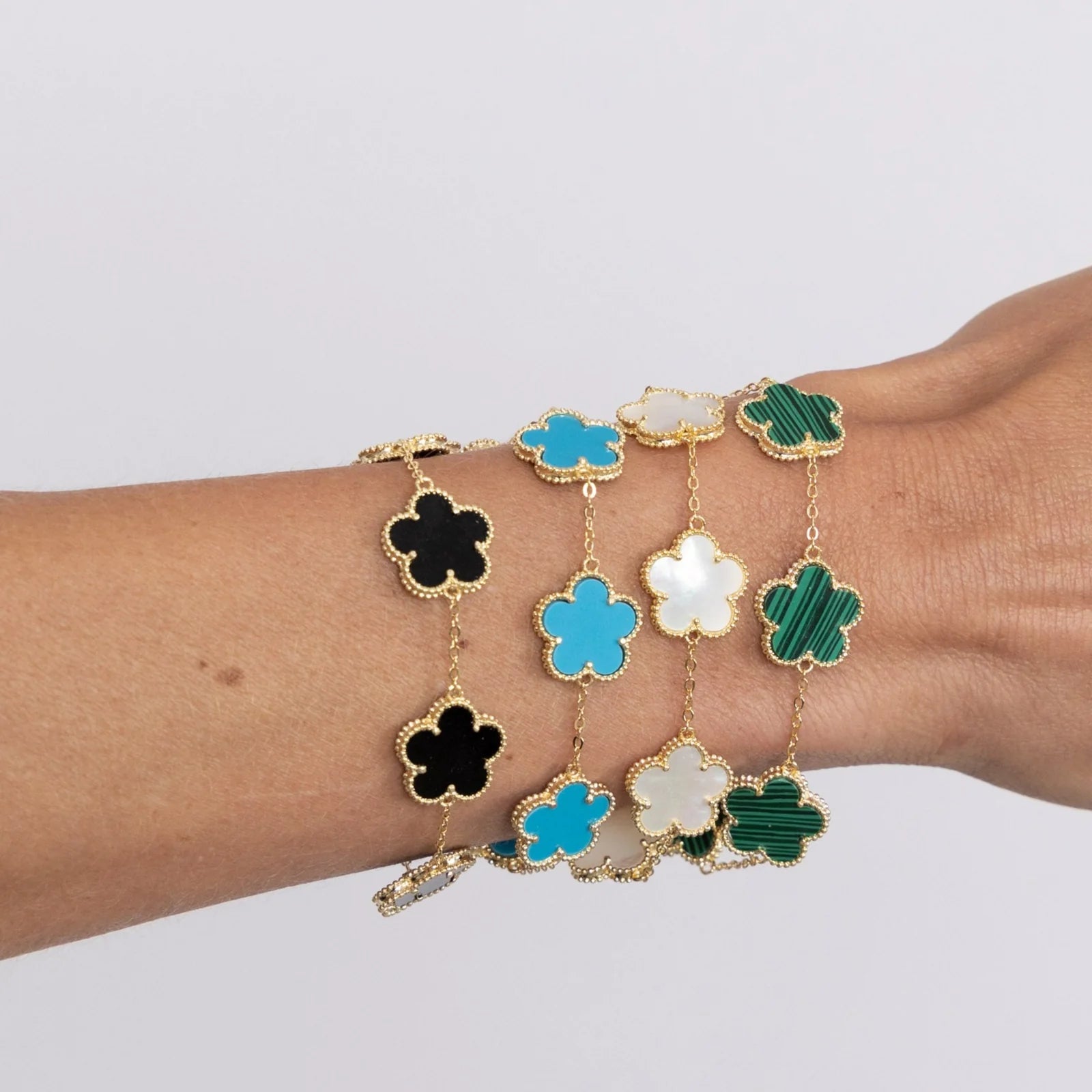 Adeline clover bracelet - mother of pearl