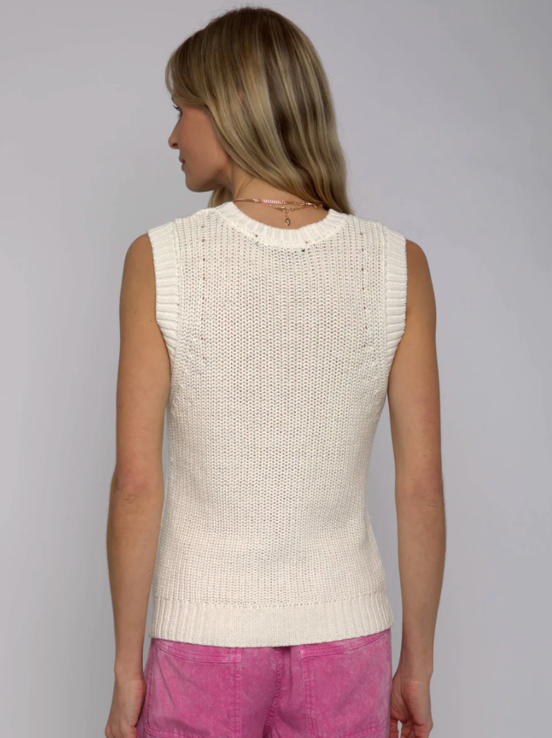 Britt shell sweater - white