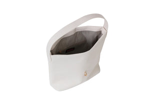 Sandy vegan leather shoulder bag - vanilla