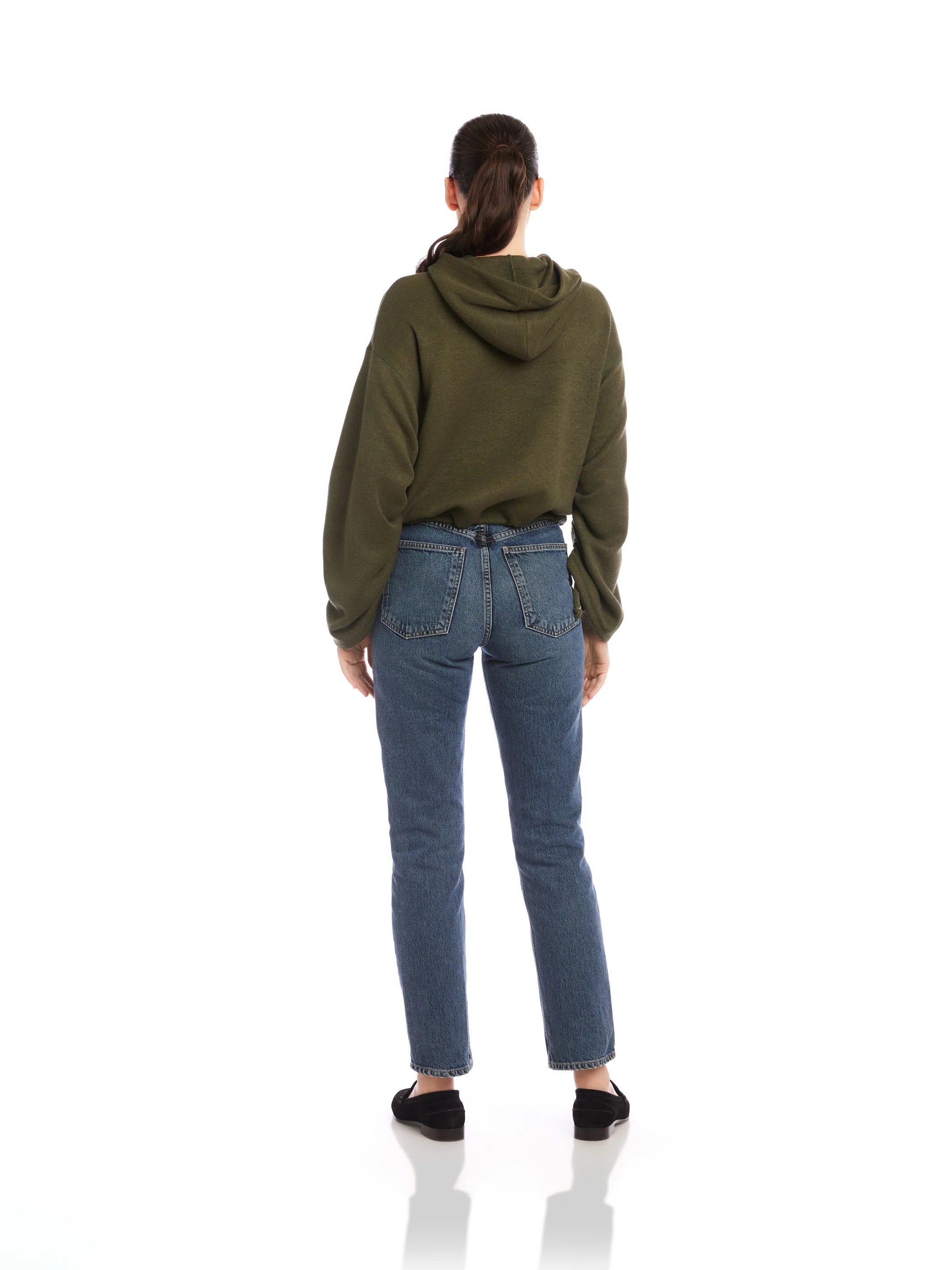 Makenna bubble sweatshirt - olive