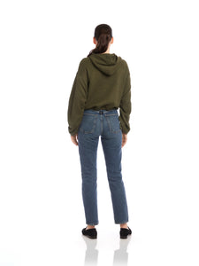 Makenna bubble sweatshirt - olive