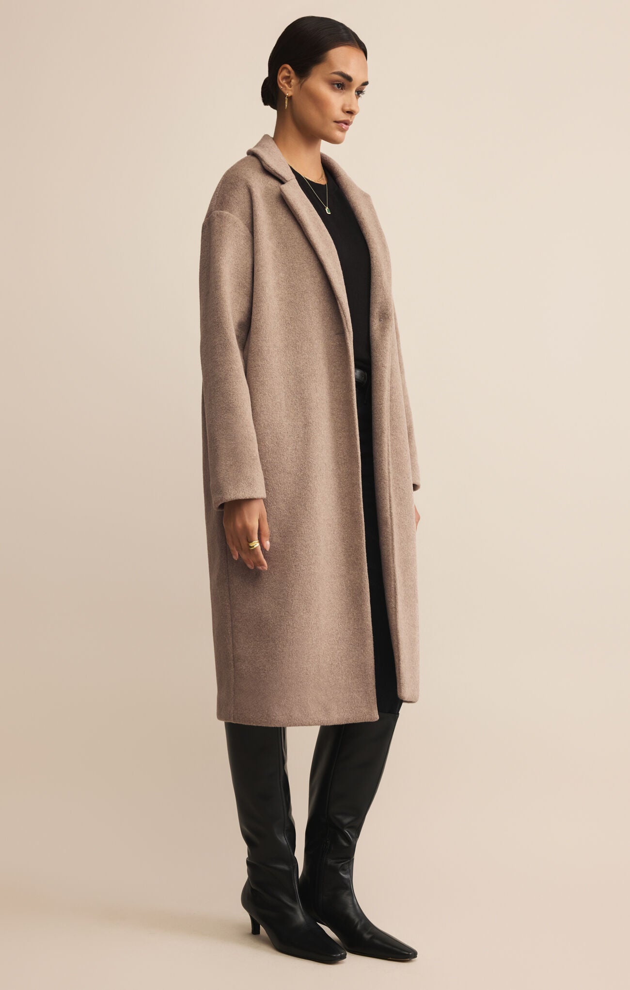 Mason luxe coat - smokey