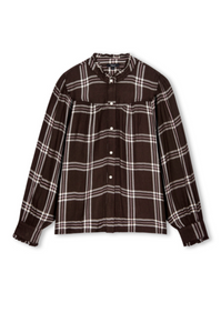 Alanna shirt - chocolate napoleon