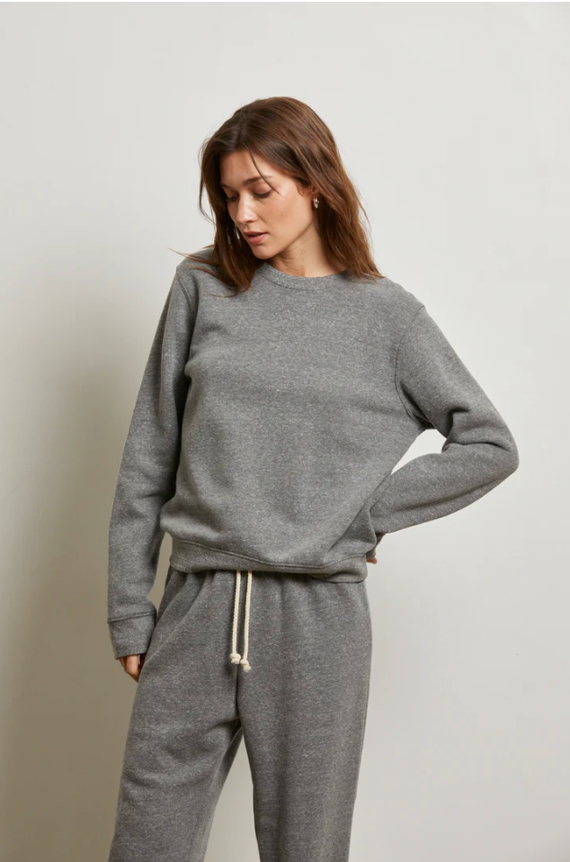 Scarlett fleece sweatshirt - dark heather grey