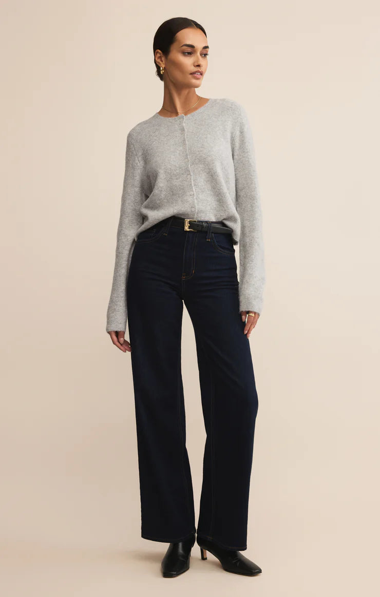 Medina cozy cardigan - light heather grey