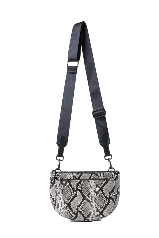 Devon convertible crossbody - natural python
